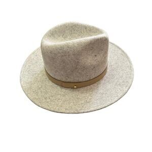 Lack of Color Wool Redora The Fader Fedora Hat Light Grey Size Small